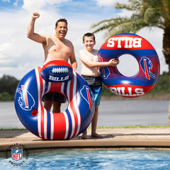 BigMouth Buffalo Bills deflated and packed for easy storage after use