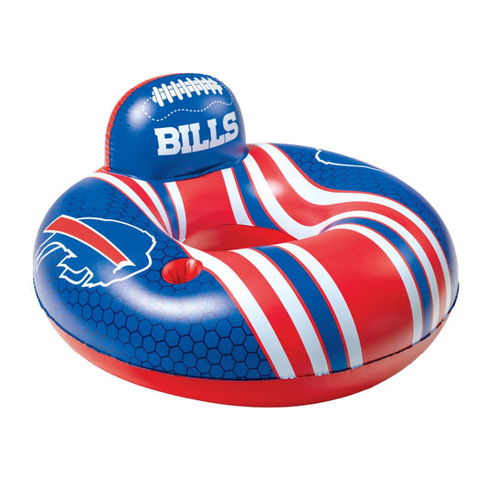 BigMouth Buffalo Bills 42-inch pool float front view with bold branding for water fun