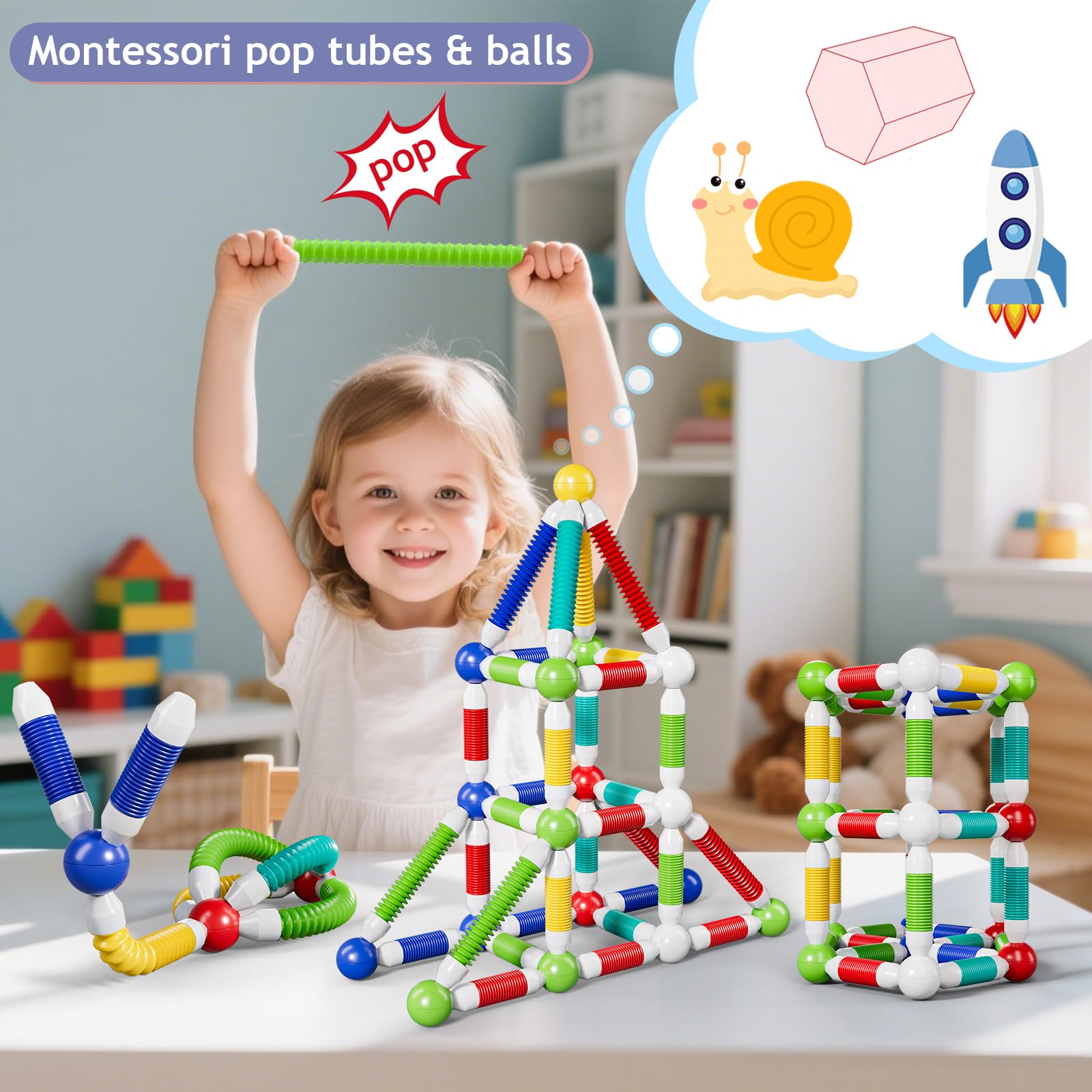 BIGRANK colorful tubes create engaging structures inspiring collaborative classroom play.