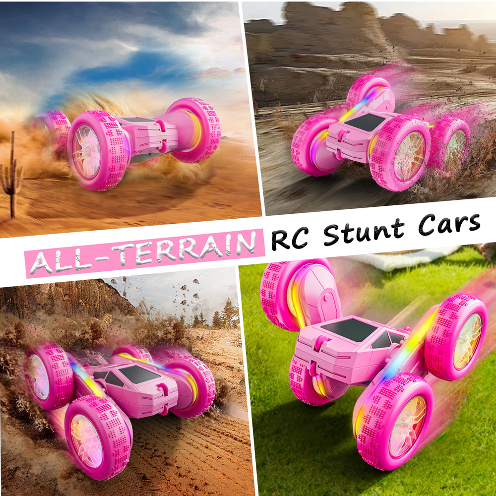 BIGRANK RC stunt car Type-C charging speeds up recharges for fast fun.
