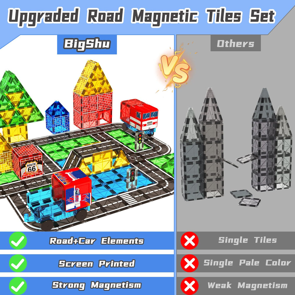 BigShu printed road scene tiles help visualize traffic and town layouts