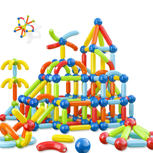 BigShu Toddler Magnetic Blocks assembly for creative play and spatial learning.