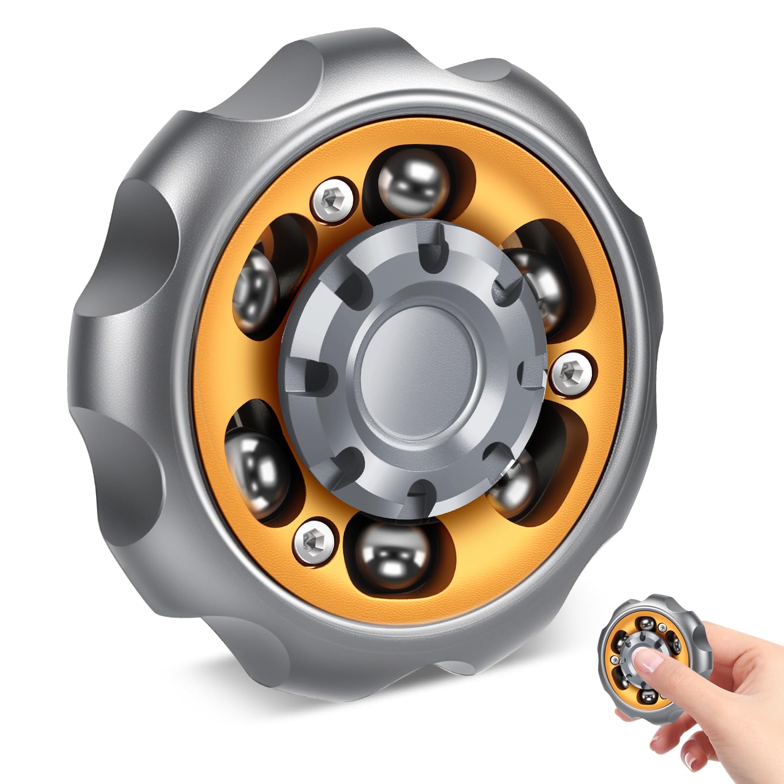 Bihevn Metal Precision Fidget Spinner front view for focused work