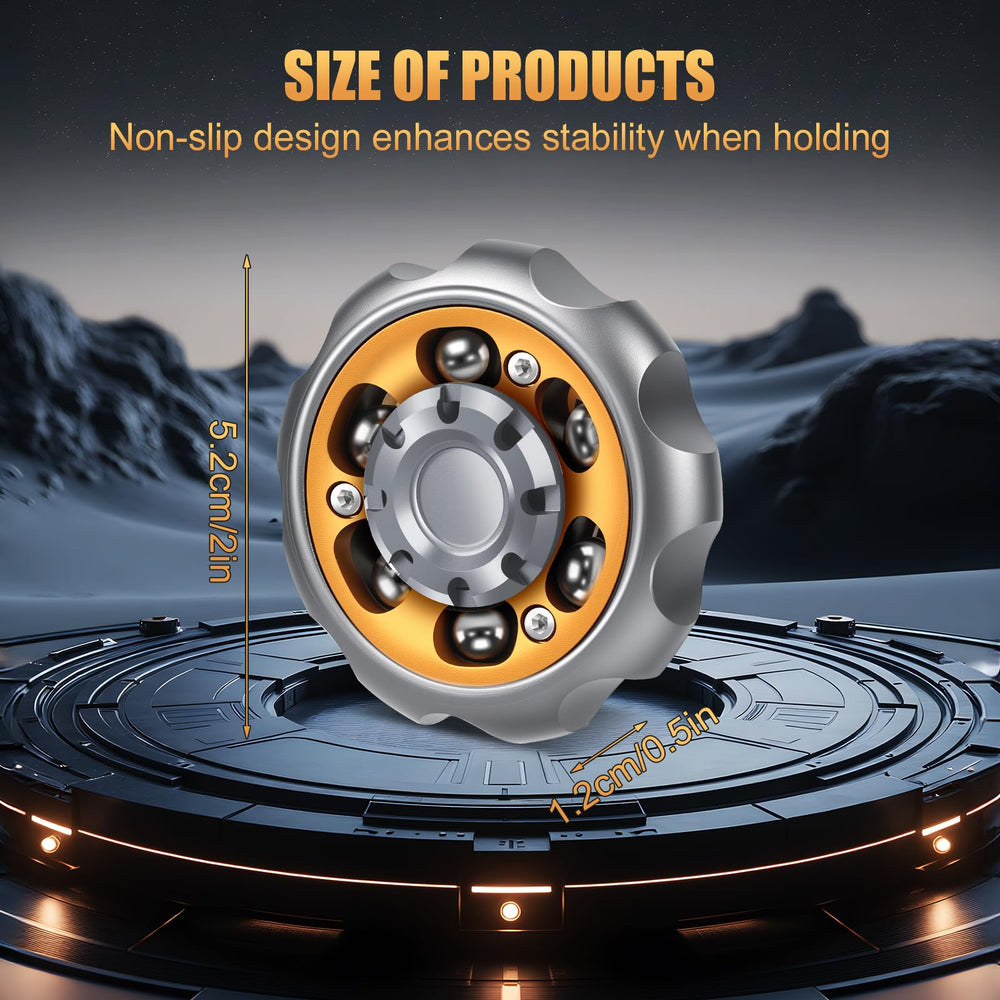 Bihevn Metal Precision Fidget Spinner side view supports anxiety relief