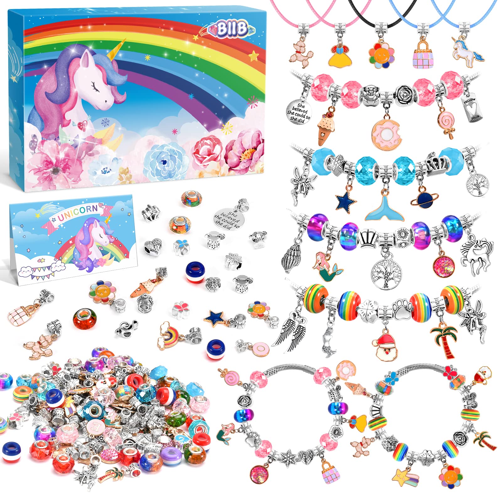 BIIB bracelet making kit with two bracelets sparks creative play