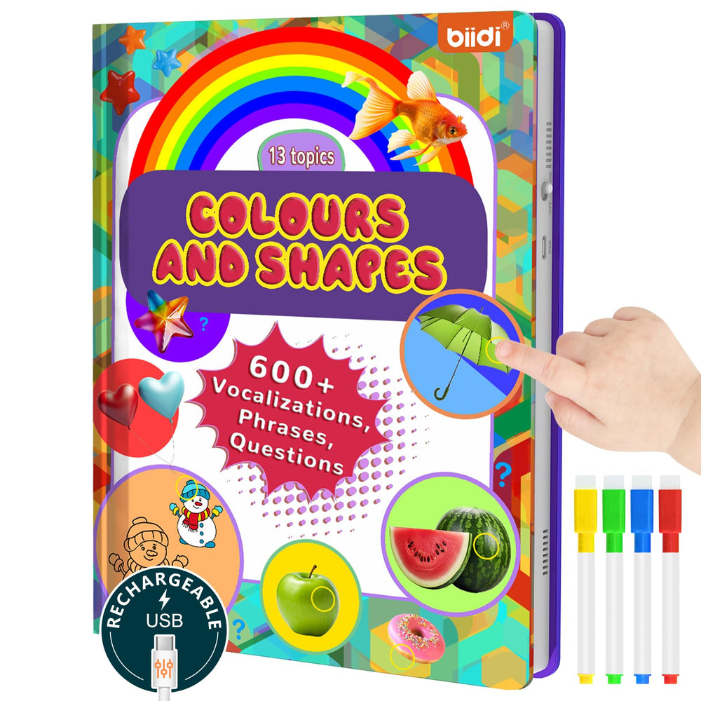 Biidi interactive talking activity book cover shown for screen-free learning and engagement
