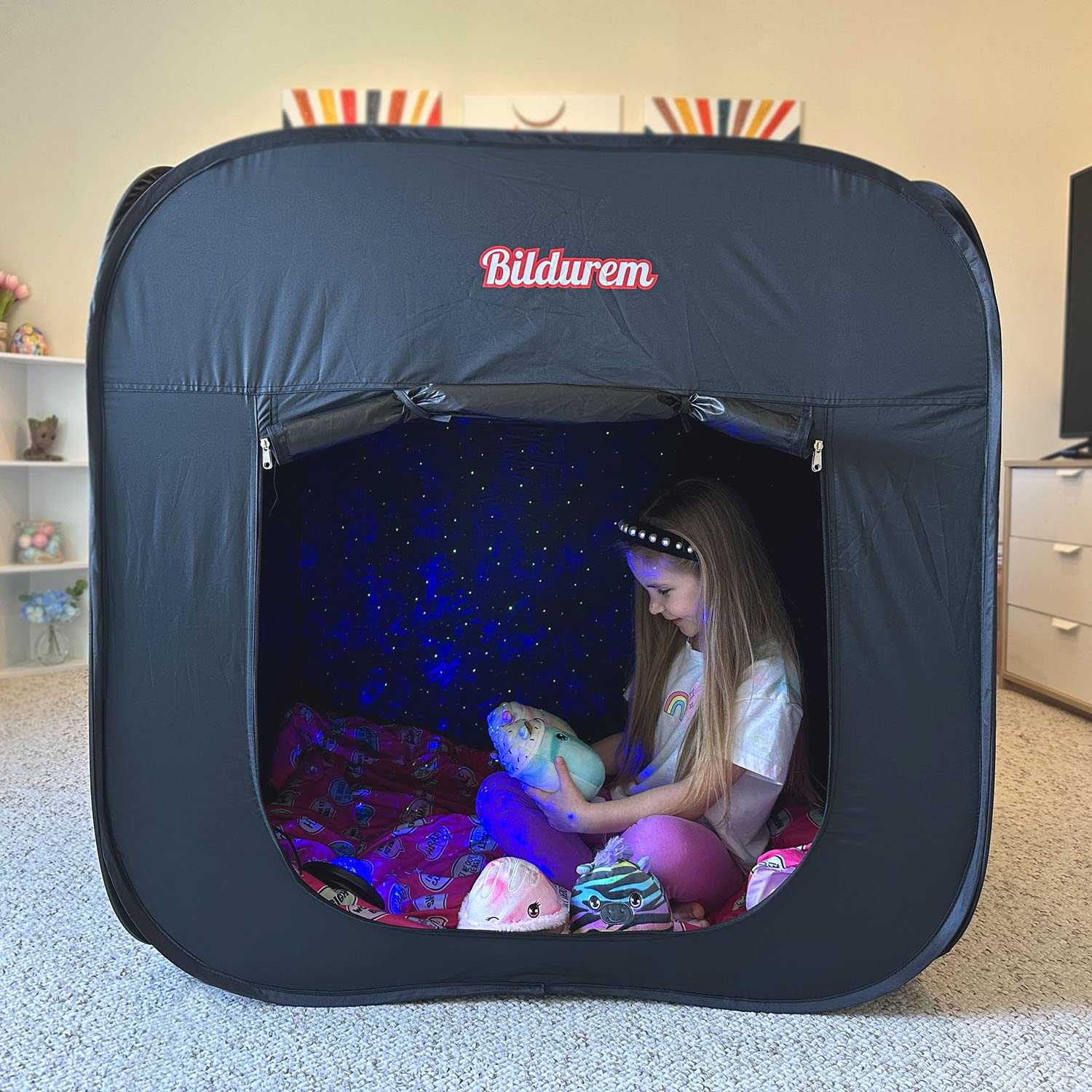 Bildurem Sensory Tent offers a kid-friendly relaxation space for calm play.