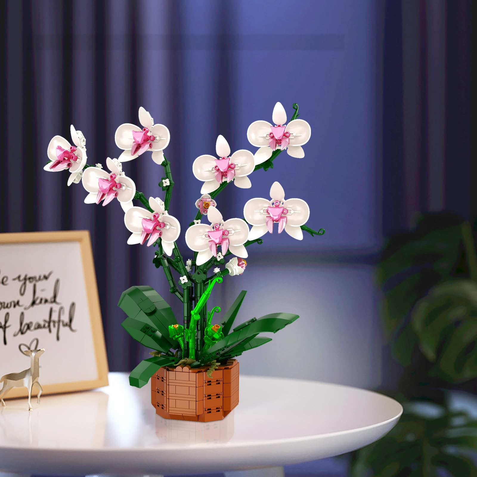 Bilinott 729-piece Orchid kit reveals accurate proportions for a natural look.