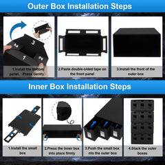 BILIPLE detachable design lets you build a modular card box setup.