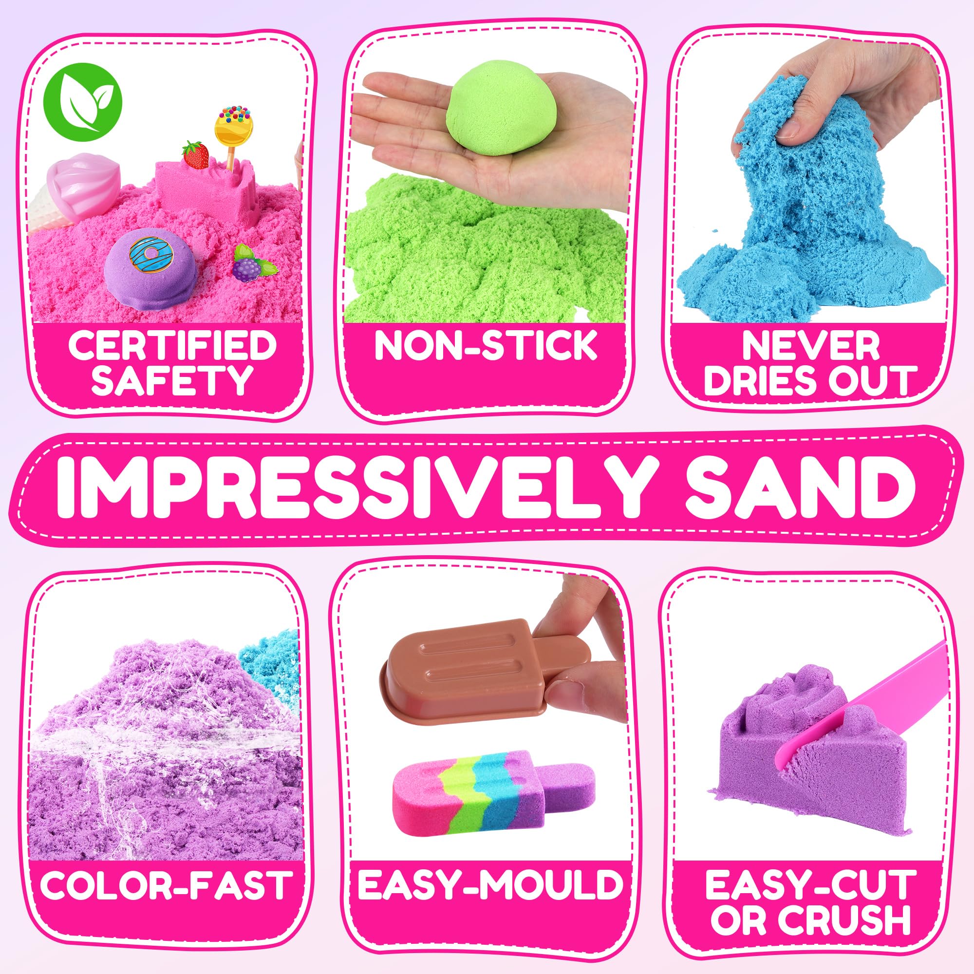 Billeeit food molds and tools support imaginative pretend bakery play.