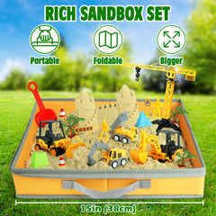 Billeeit large foldable sandbox storage for easy cleanup and transport