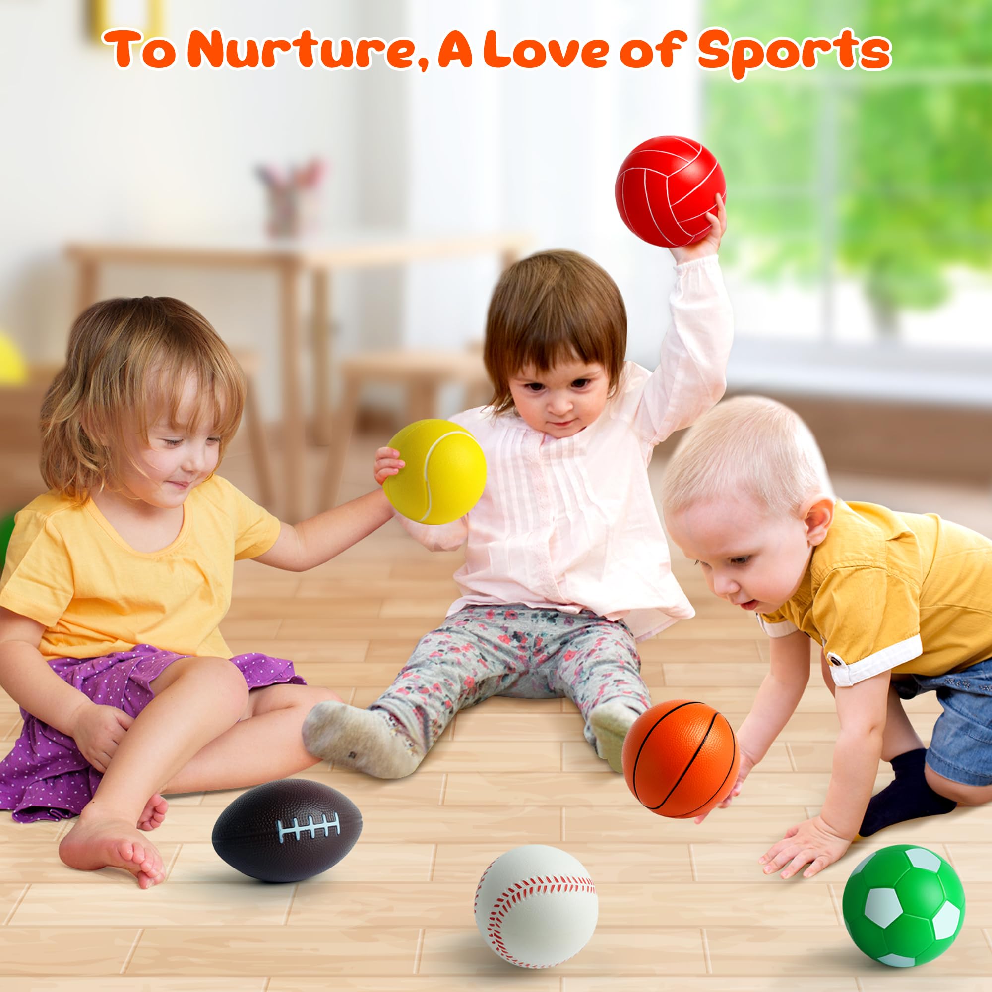 Billeeit mini baseball ball; soft texture for gentle indoor batting practice.