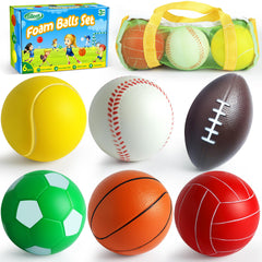 Billeeit mini soccer ball; soft foam for safe toddler toss and indoor play.