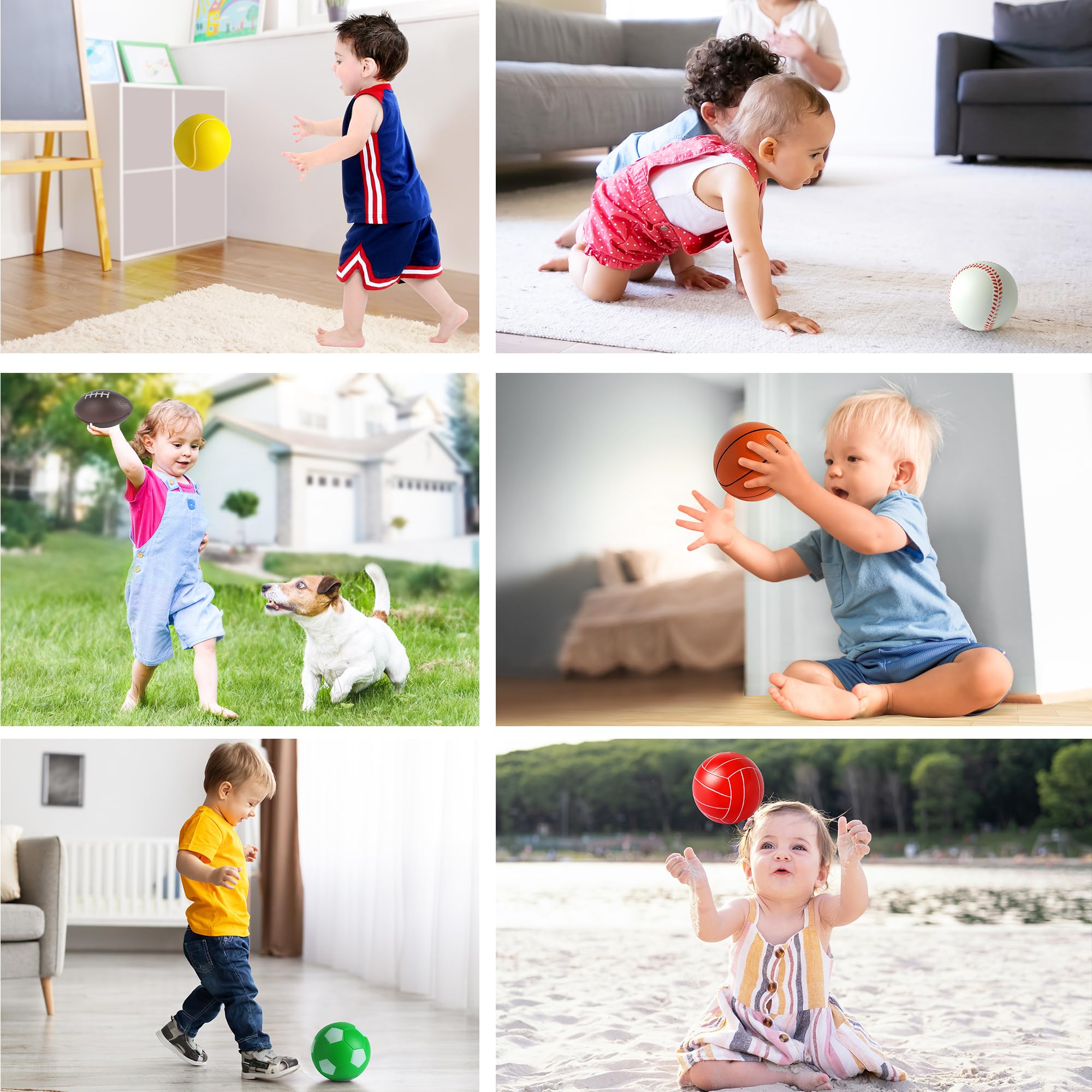 Billeeit mini tennis ball; compact foam for toddlers' rallies and grip.