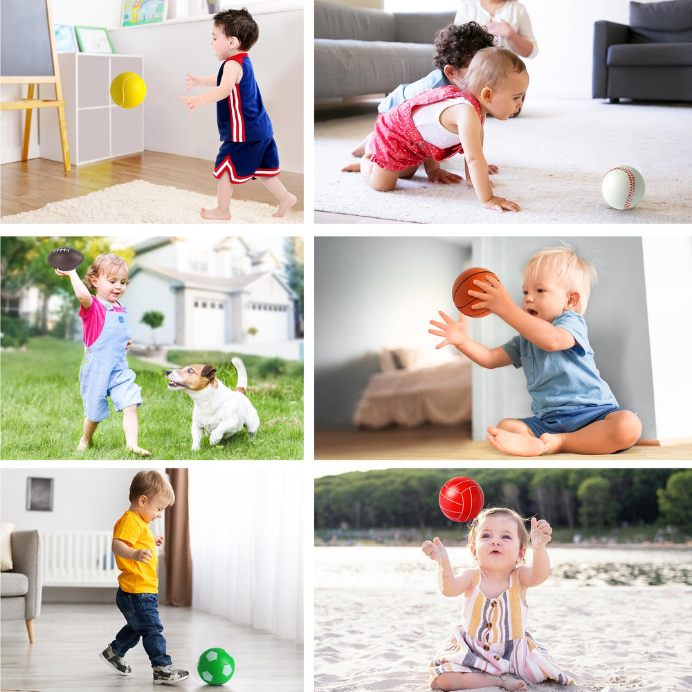 Billeeit mini tennis ball; compact foam for toddlers' rallies and grip.