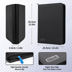 Billeeit interior layout enables easy access with nine-pocket pages.
