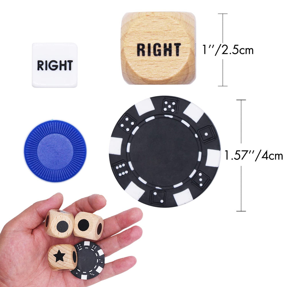 Bilywey carrying bag with dice and chips for travel games