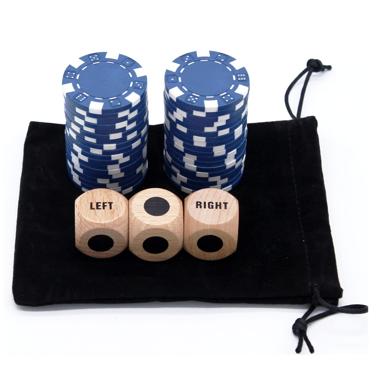 Bilywey Left Right Center dice set with L Center Right symbols for quick play