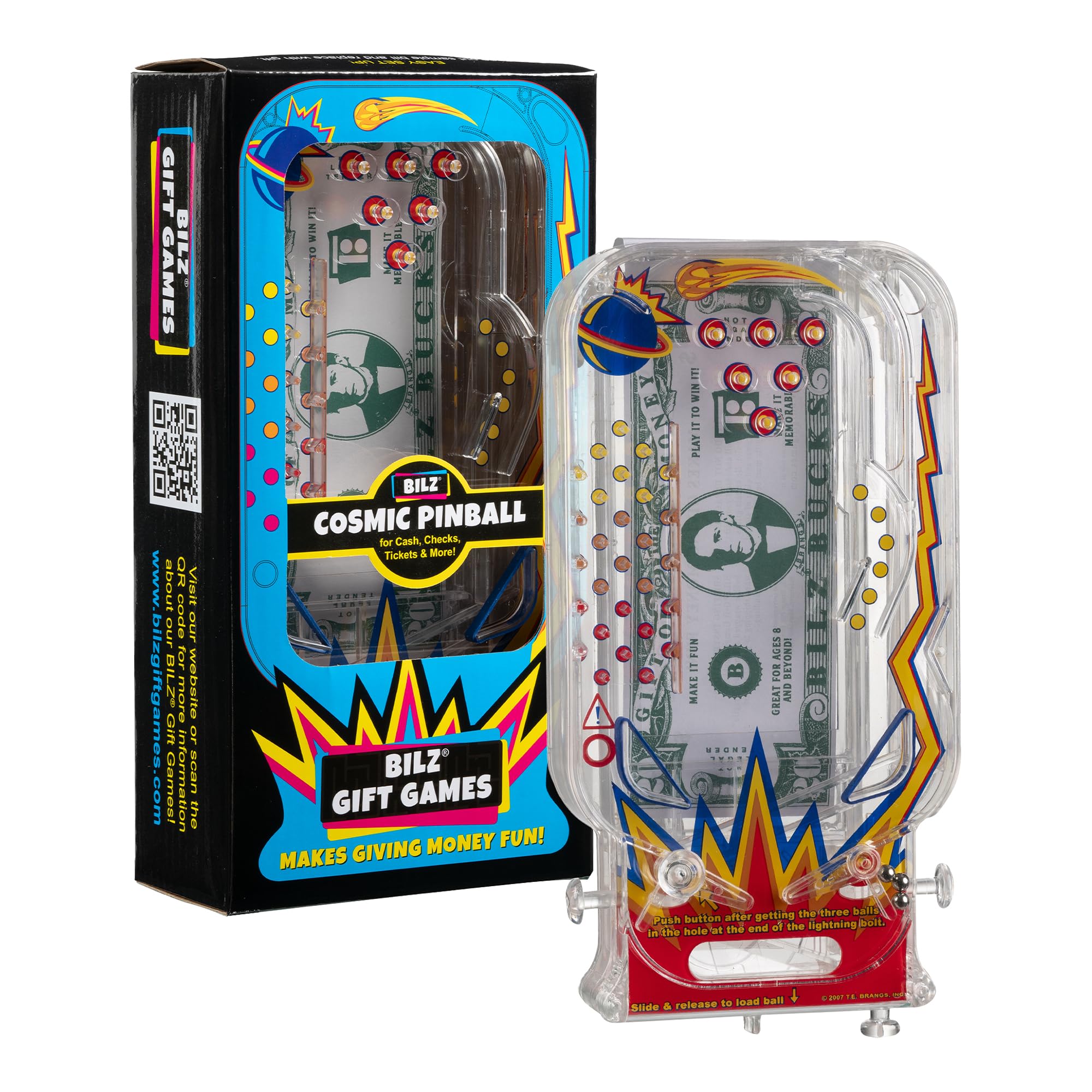 BILZ Cosmic Pinball drawer open reveals a surprise gift for a memorable moment.