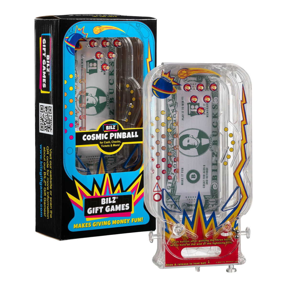 BILZ Cosmic Pinball drawer open reveals a surprise gift for a memorable moment.