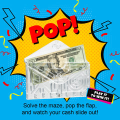 BILZ Money Maze maze interaction highlights the engaging path.