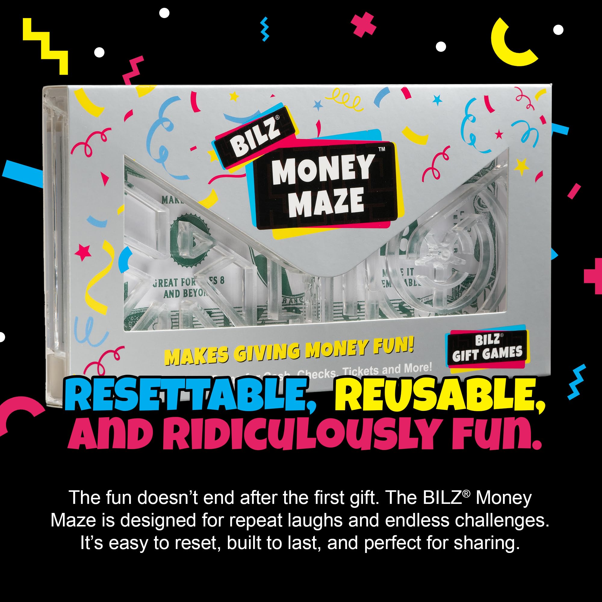 BILZ Money Maze reusable durability underscores a sustainable gift idea.