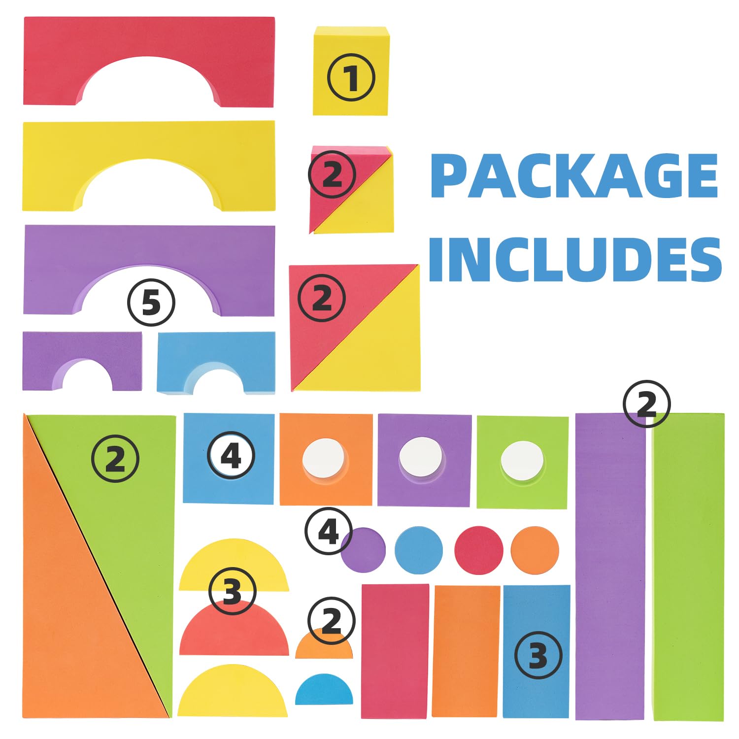 Bingyouth foam blocks make a thoughtful educational gift for kids.