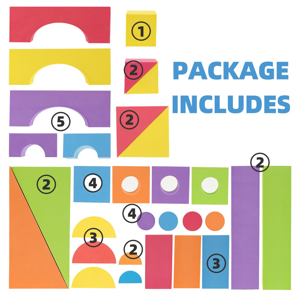 Bingyouth foam blocks make a thoughtful educational gift for kids.
