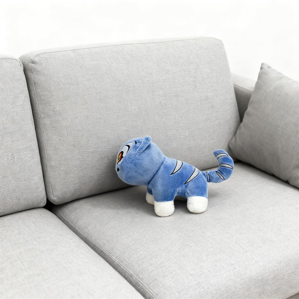 BINHSHUANH tiger plush on desk, adds color and character to any space.