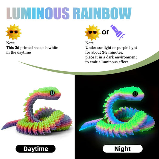 Binvin articulated snake shows flexible joints for dynamic poses