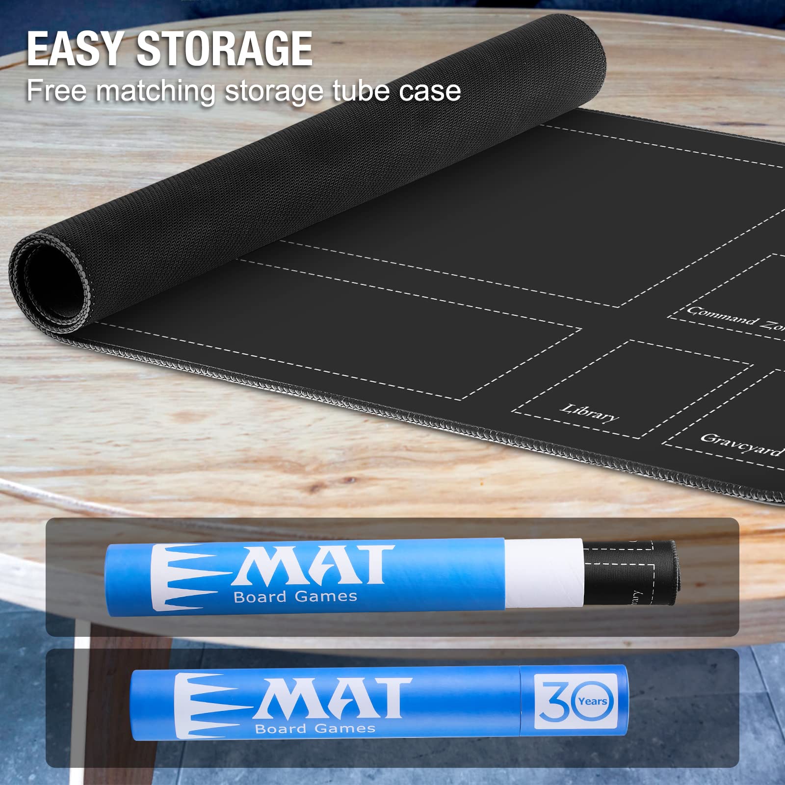 Biouai MTG playmat tube case for easy transport and storage.