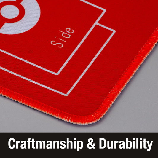 Biouai playmat surface detail showing smooth finish and card protection.