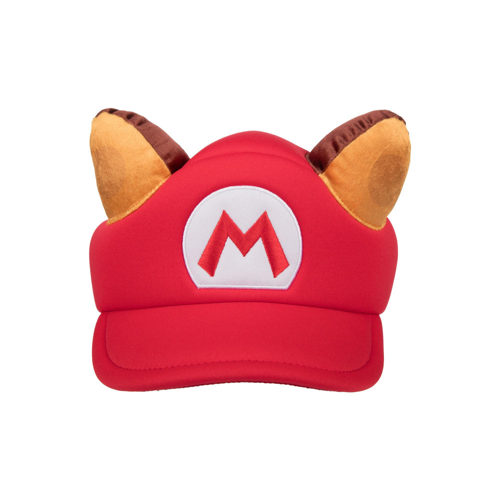 Bioworld Super Mario raccoon hat ears side view ideal for cosplay styling.