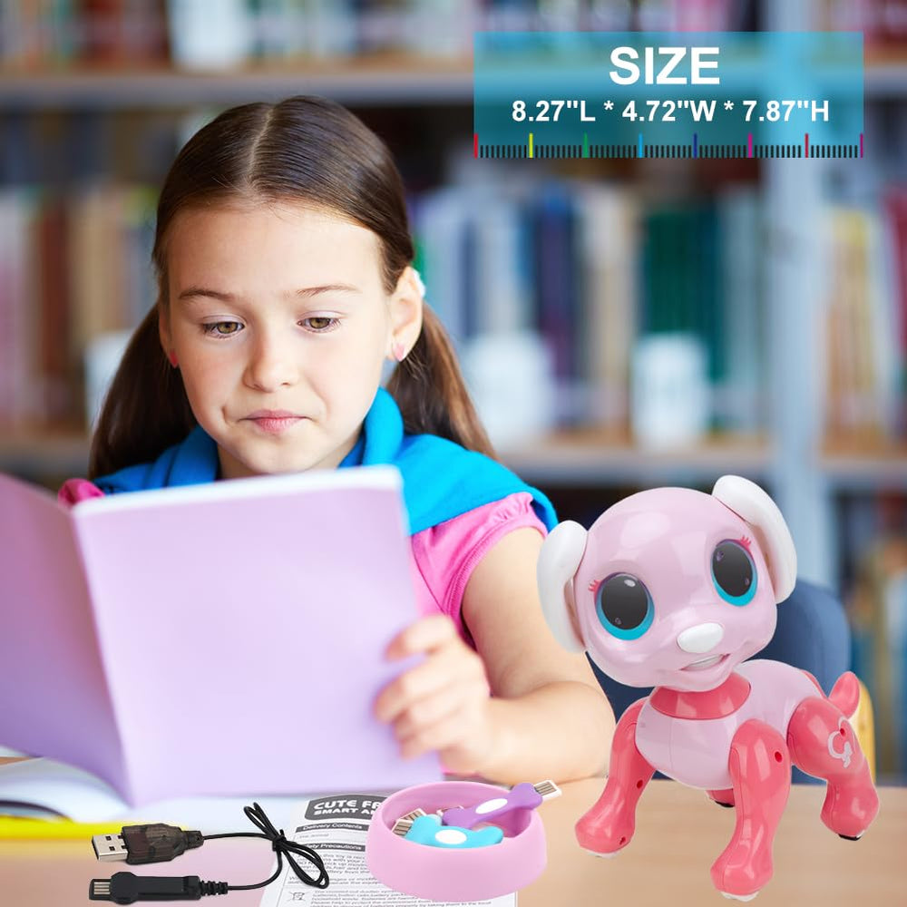 BIRANCO interactive puppy guides kids through imaginative play.