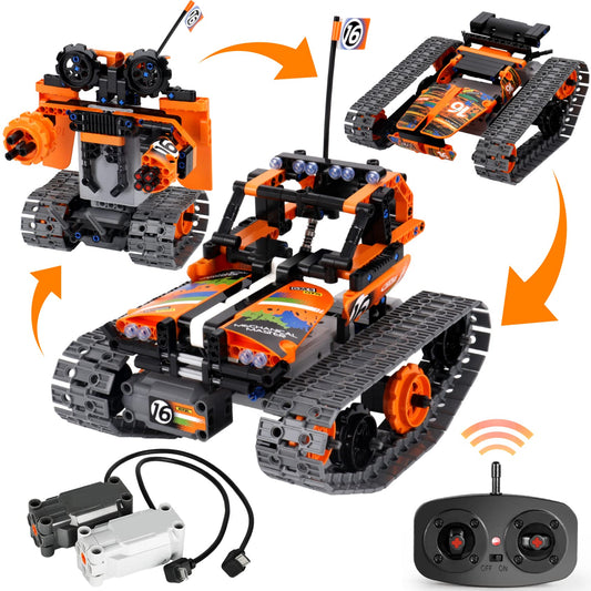 BIRANCO STEM 3-in-1 RC kit cover highlights versatile build and imaginative play.