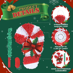 Birchio pinata bat and blindfold set adds interactive fun