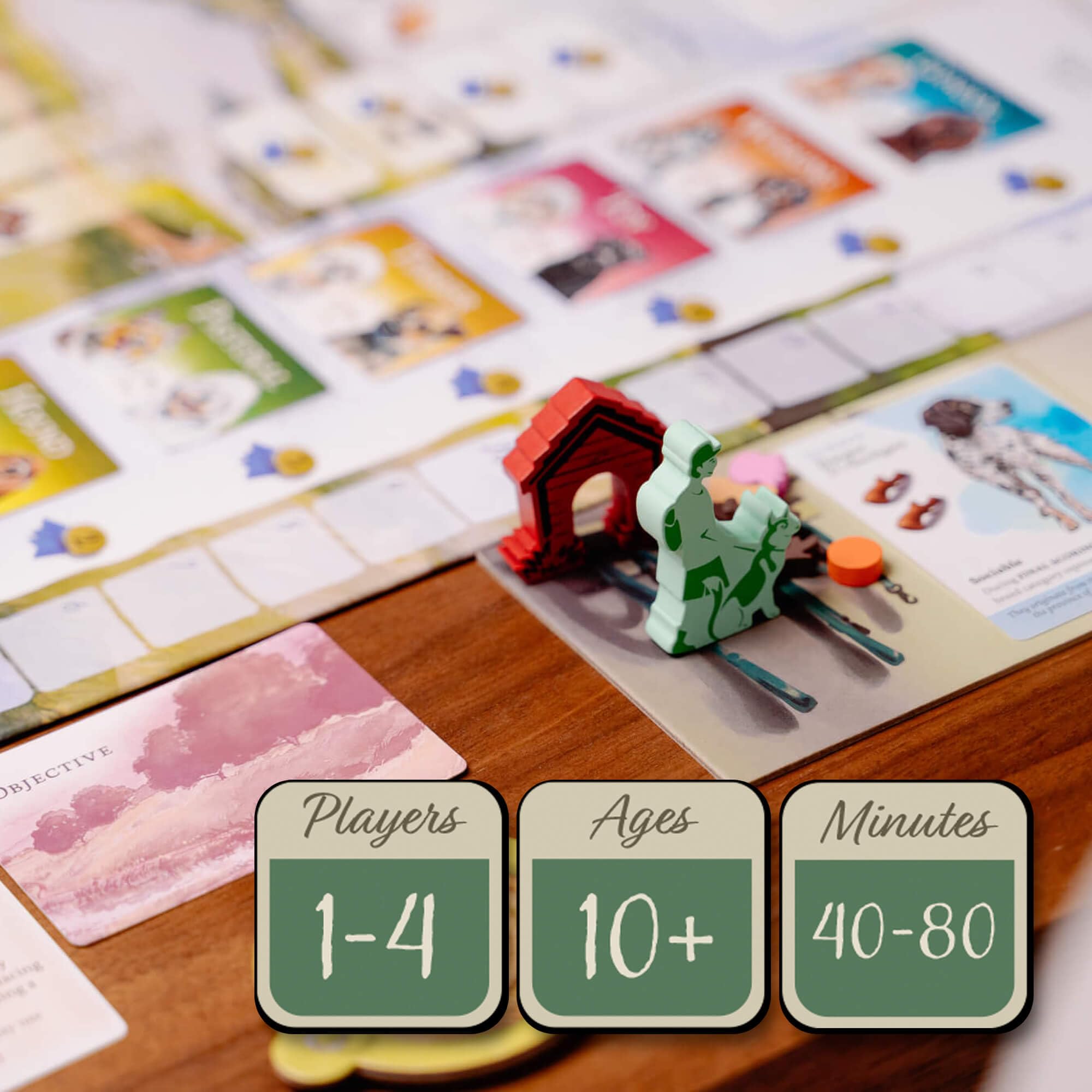 Birdwood Games Dog Park gametrayz keeps pieces tidy for quick setup.