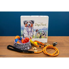Birdwood Games Dog Park award tag notes Dice Tower recognition.
