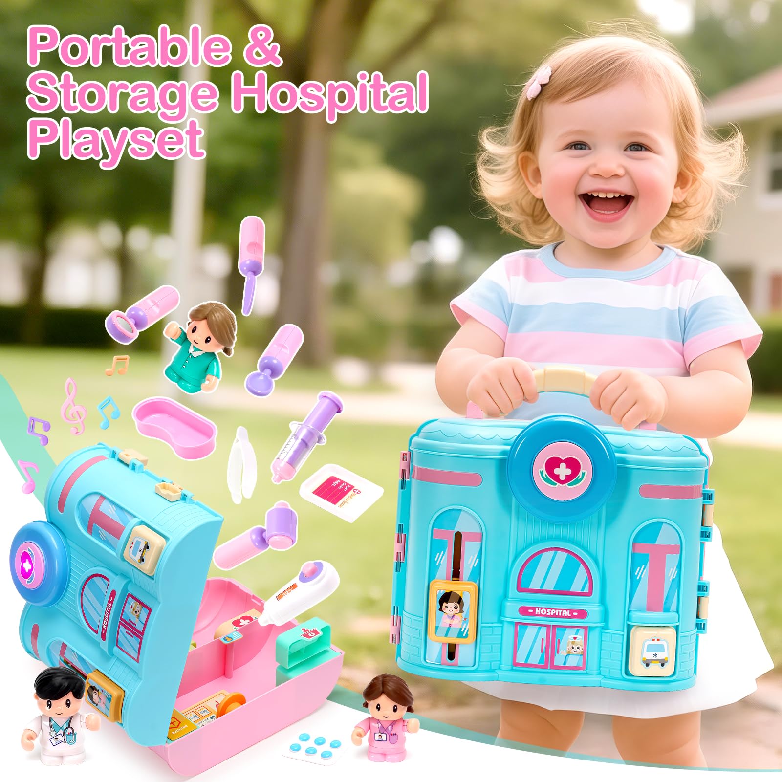 Birebebys hospital box doubles as safe storage for accessories.