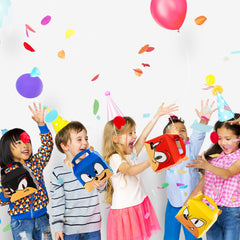 Birthday party supplies 10 pattern decorations brighten tables and walls.