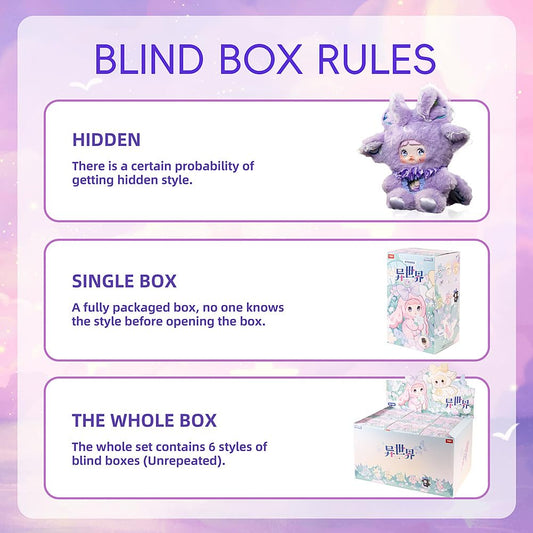 BIRZWOT Nommi plush blind box side view highlighting compact 8.5-inch portability.