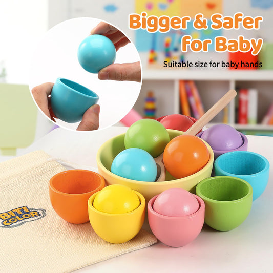 Biticolor 46 mm ball showing safety and size