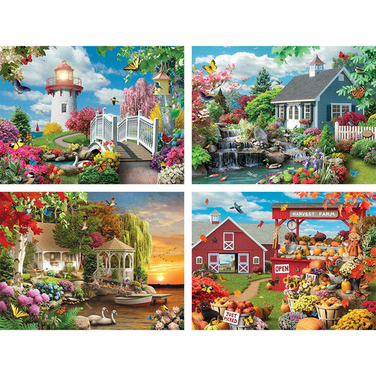 Bits and Pieces 500-piece bundle featuring Alan Giana art for engaging evenings.