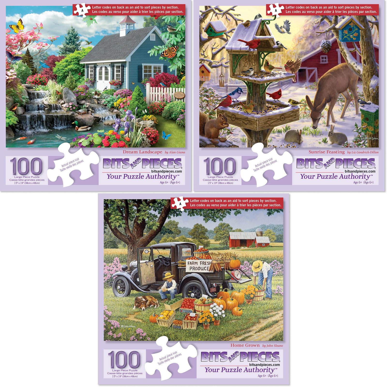 Bits and Pieces Dream Landscape 100-piece puzzle for calm, engaging sessions