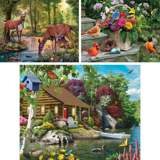 Bits and Pieces large-piece-puzzle-pieces-closer highlights extra-large pieces for seniors.