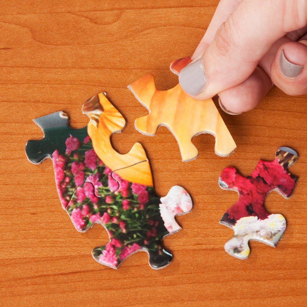 Bits and Pieces large-piece puzzles emphasize sturdy pieces for smooth assembly.