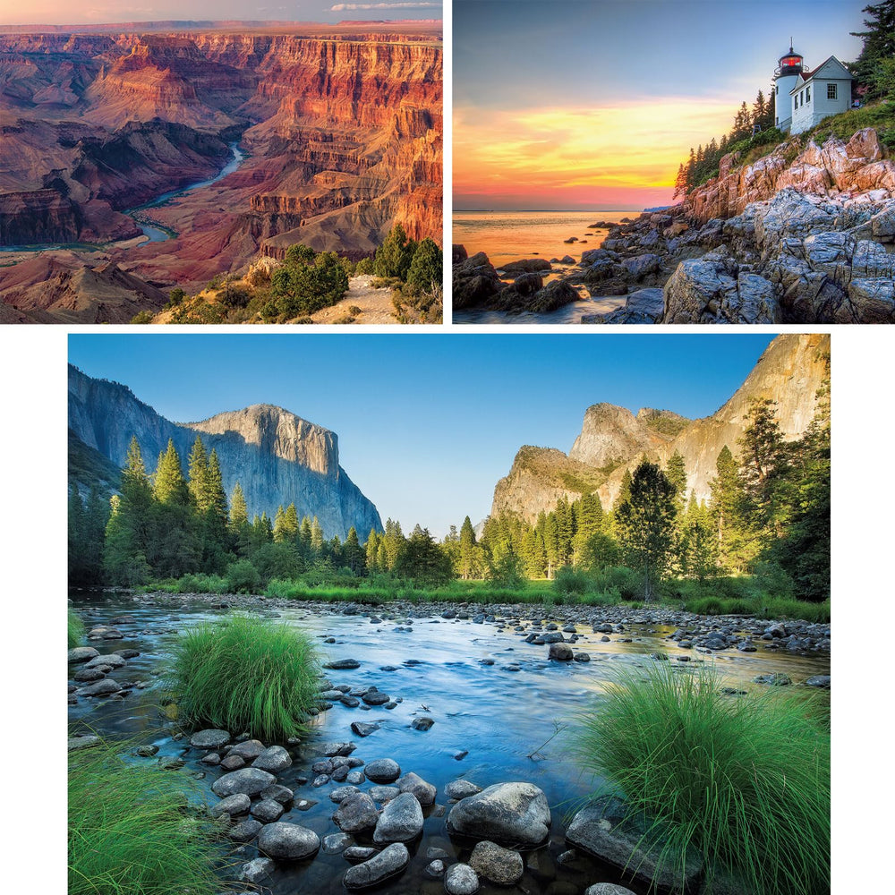 Bits and Pieces National Parks Acadia puzzle image inviting immersive, mindful puzzling