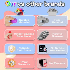 BitsFun odorless, non-toxic stress cubes, safe classroom choice.