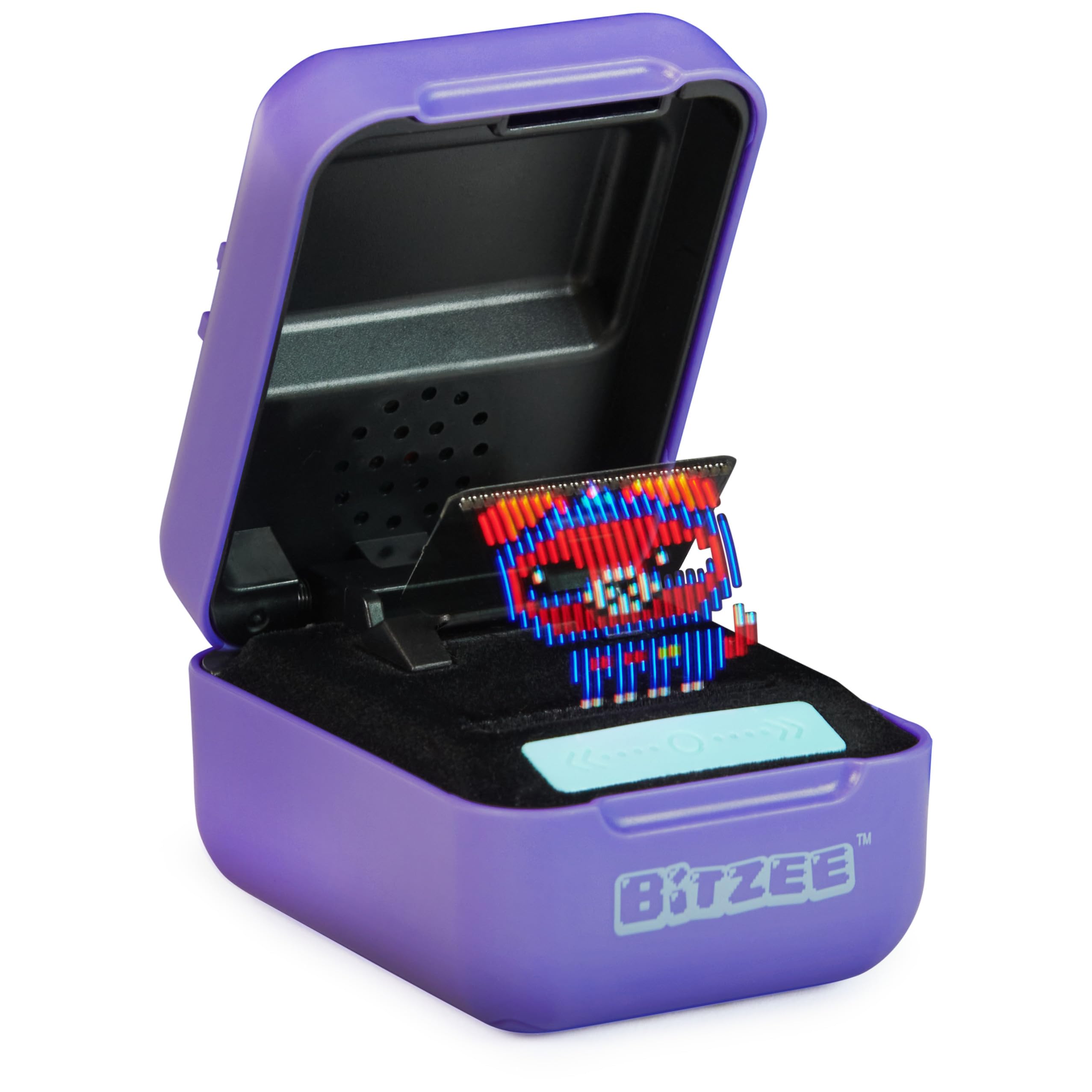 BITZEE digital pet touchable demonstrates tactile interaction for immersive play.