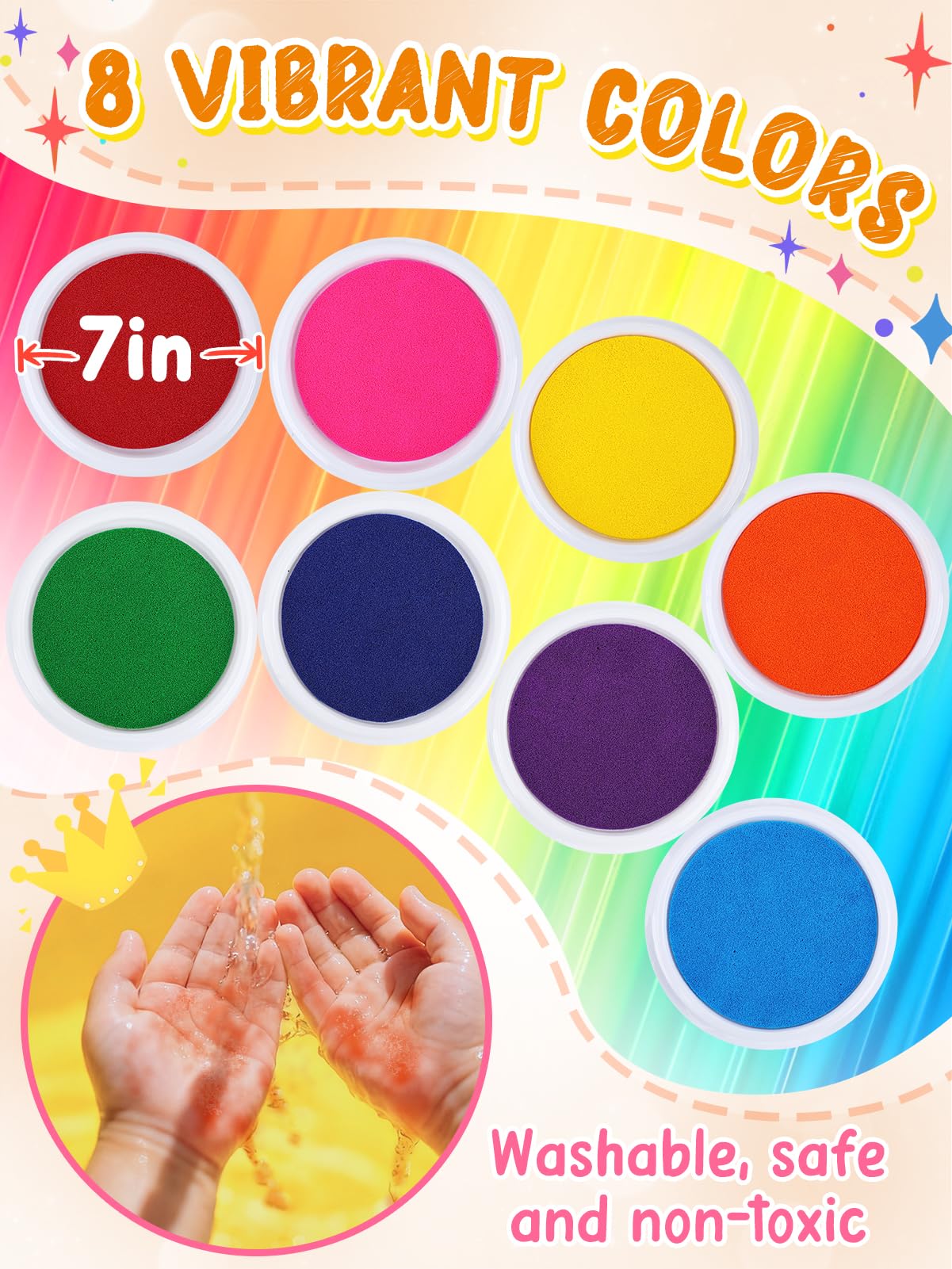 Biubee kids footprint stamp capturing tiny feet for keepsakes.